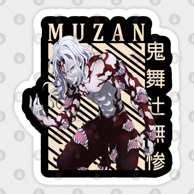 Muzan Kibutsuji - Demon Slayer Sticker by Otaku Emporium